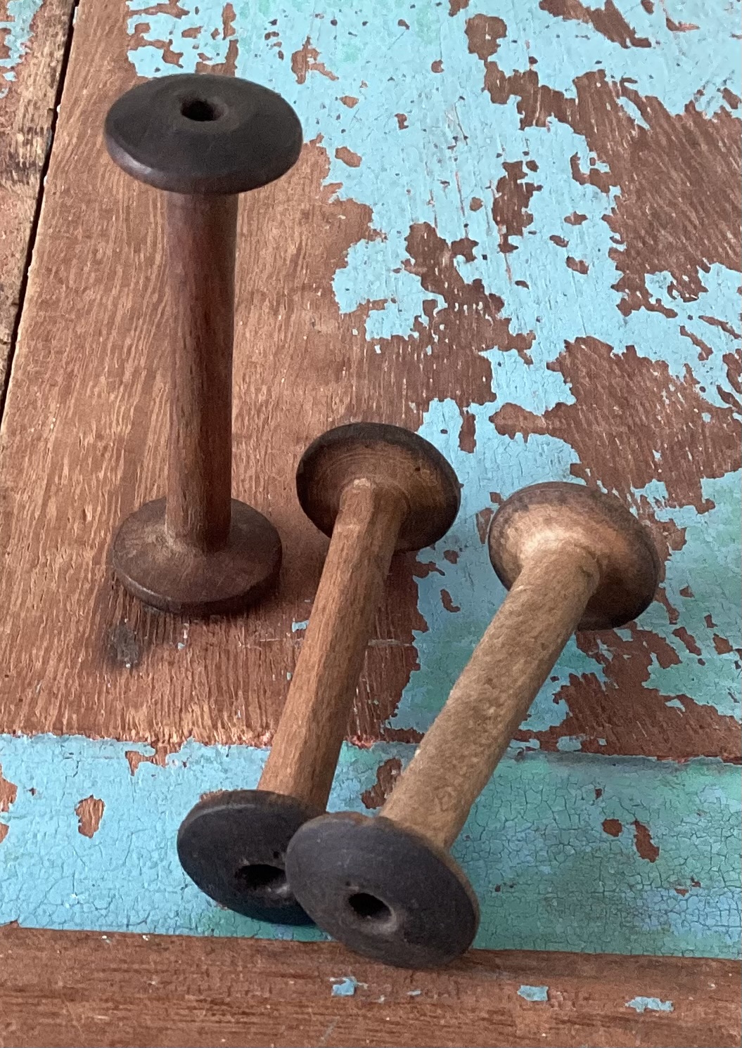 Oude houten klosjes