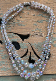 Aurora Borealis vintage ketting