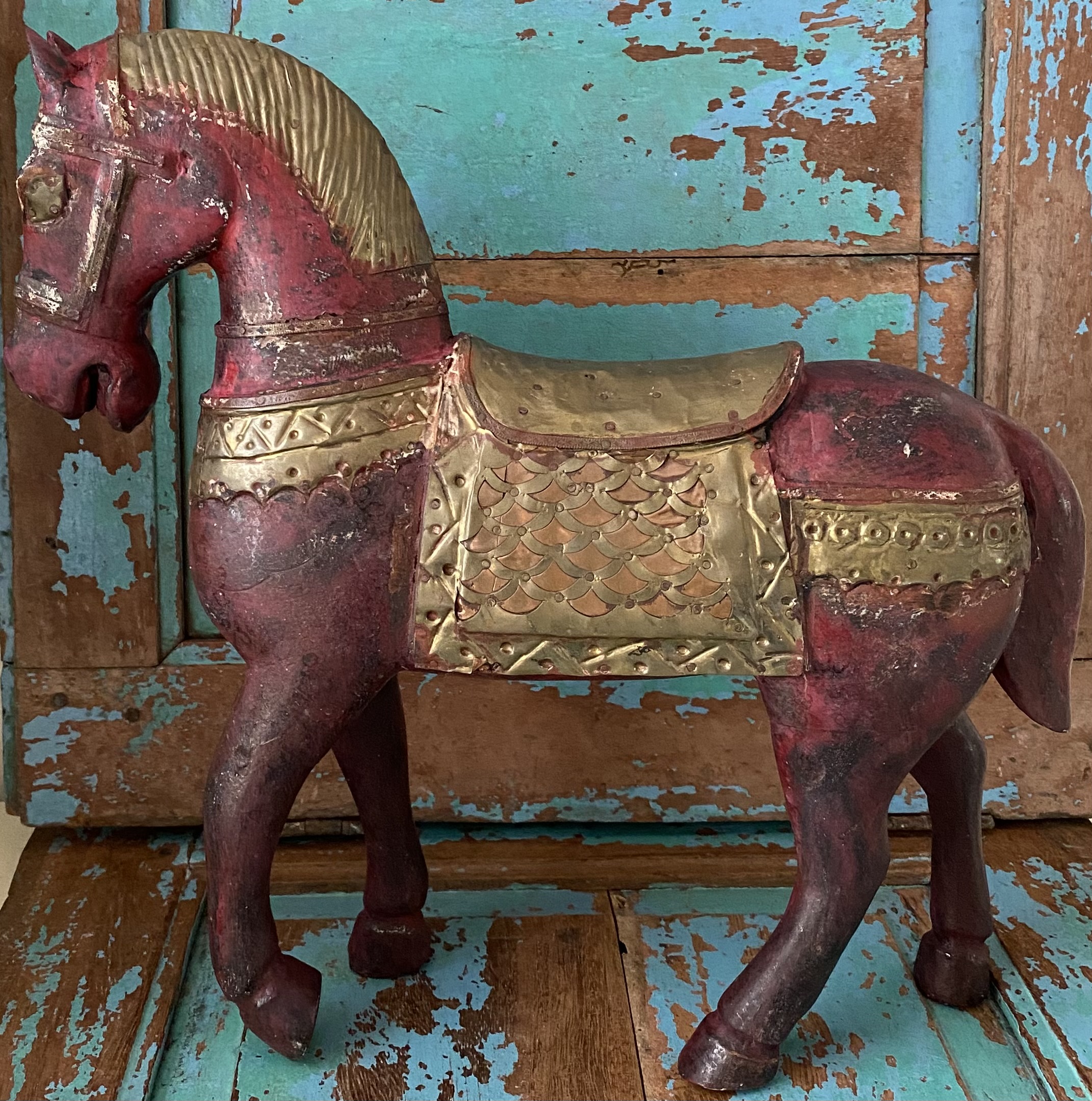 Antiek houten paard