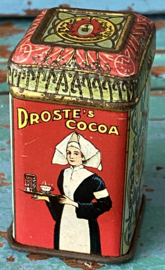Zeldzaam antiek miniatuur Droste blikje