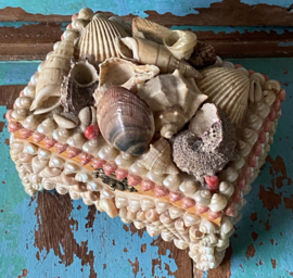 Vintage Frans sieraden schelpdoosje