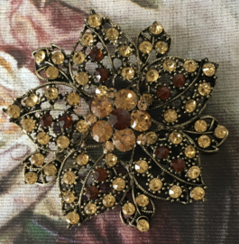 Grote strass broche