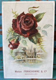 Antieke reclamekaart Maison Franchomme