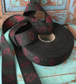 Vintage bloemenband  (verkoop per meter)