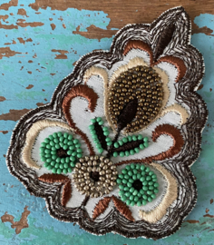 Vintage kralenapplicatie