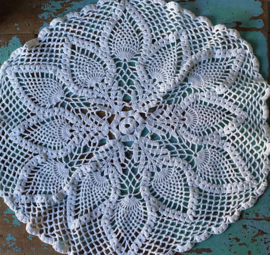 Wit rond kleedje  Ø44cm