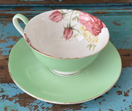 Servies roze & rozen