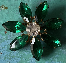 Oude strass bloem