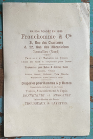 Antieke reclamekaart Maison Franchomme