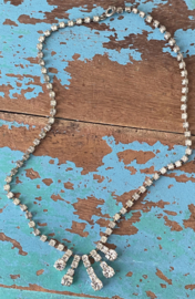 Vintage strass ketting