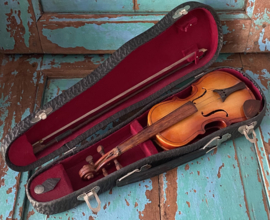 Kleine viool in koffer