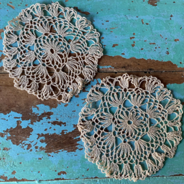 Ecru kleedjes  Ø11,5cm