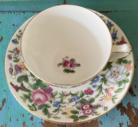 Staffordshire theekop&schotel