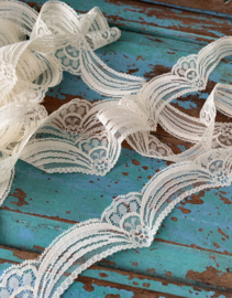 Roomgeel kant  (255cm)