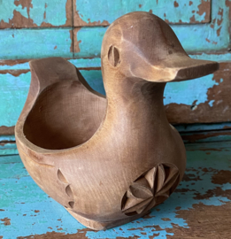 Houten eendje voor paaseitjes!