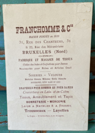 Antieke reclamekaart Maison Franchomme