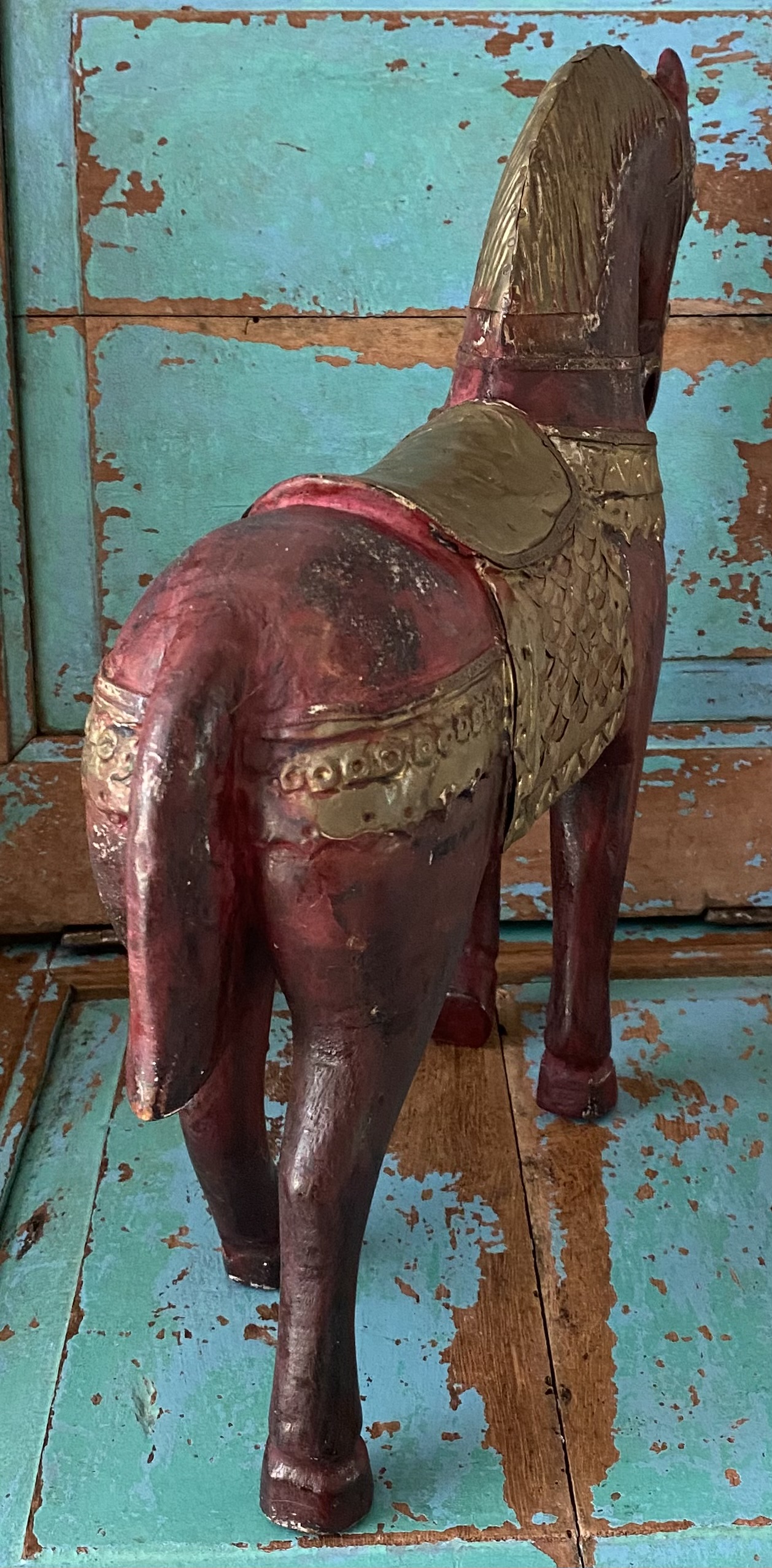 Antiek houten paard