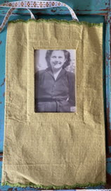 Grote stoffen fotolijst