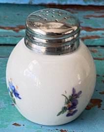 Porseleinen strooier met bloempjes