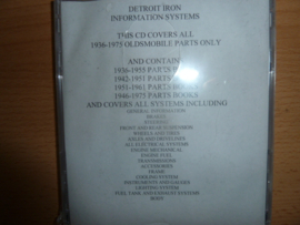 Oldsmobile 1936 - 1975 Factory Shop manual CD onderdelen catalogus