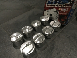 Chevy 476 CID Big Block SRP 26cc dome  gesmede zuigers 4.350 inch bore