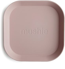 Mushie - Dinner plate - Square - Blush