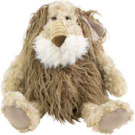 Mars & More | Vintage knuffel - hond beige - 30 cm