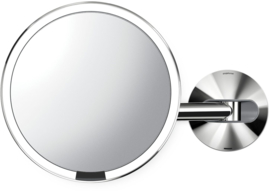 Simplehuman | Spiegel Sensor met Wandbevestiging USB - Zilver