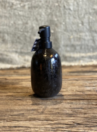 Keramiek zeepdispenser zwart met zwart pompje