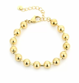 Armband bolletjes gold