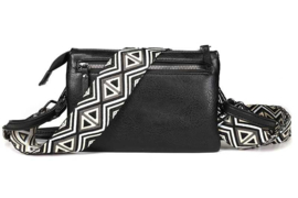 Zwart crossbody en schoudertasje Naarden