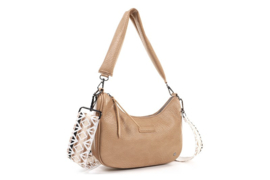 Camel crossbody tas Mortara