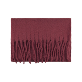 Winter scarf color Bordeaux