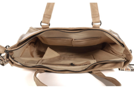 Taupe shopper/schooltas Veghel