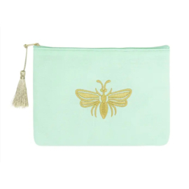 Make-up tas  golden bee mint