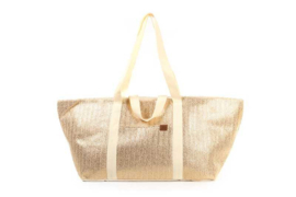 Champagne beach shopper / weekendtas Rio