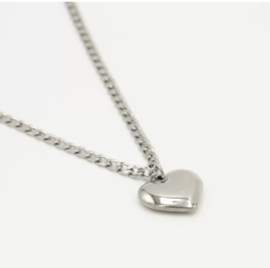 Ketting hartje silver