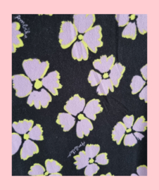 Lila bloemenprint flair broek