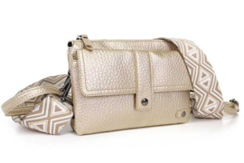 Champagne crossbody en schoudertasje Naarden