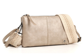 Champagne Castel schoudertasje / crossbody