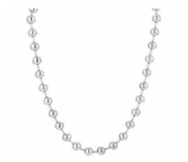 Ketting bolletjes silver