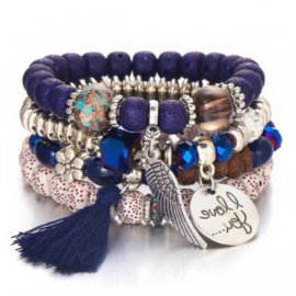 Armband Sa Caleta Blauw