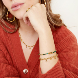 Armband chunky LOVE - goud