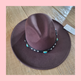 Fedora hoed brown