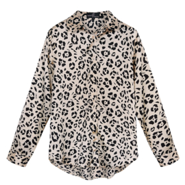 Blouse met dierenprint