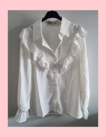 Boho blouse white
