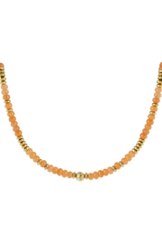 Ketting kleurrijke steentjes - Oranje