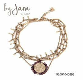 Bracelet by Jam roze gekleurd