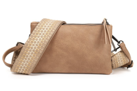 Camel Castel schoudertasje / crossbody