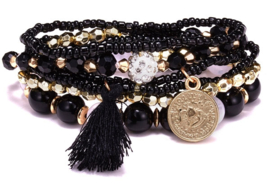 Armband Portinatx Zwart